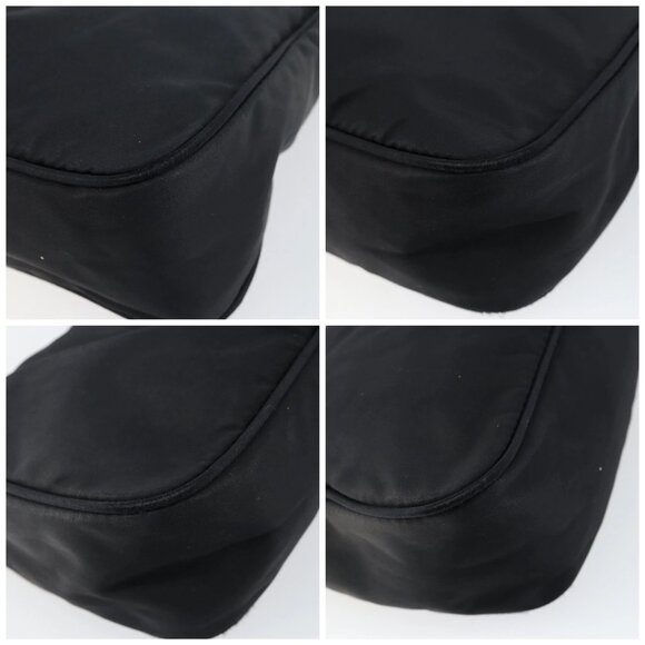 PRADA Hand Bag Nylon Black Silver Auth 146276 - Picture 14 of 16